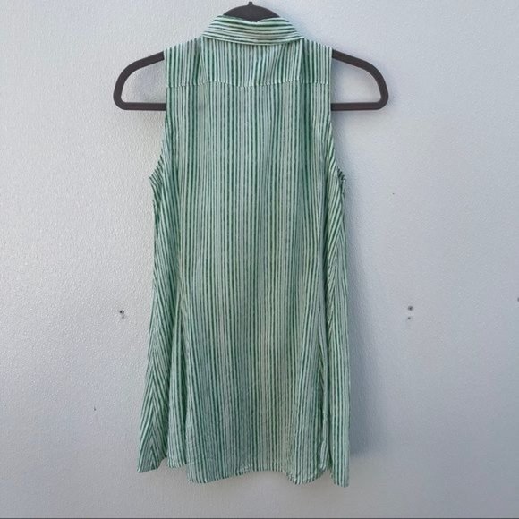 *50% OFF! Anthropologie 11-1-tylho tunic top striped green - Picture 5 of 6